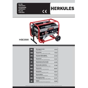 Herkules HSE3500 3906220931 Generator manual cover