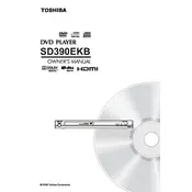 Toshiba SD390EKB DVD Player manual cover