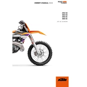 KTM SX 250 2024 Motorcycle manual cover