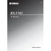 Yamaha RX-V565 Receiver manual cover