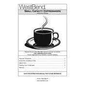 West Bend L5883G Small Capacity Coffee Maker manual cover