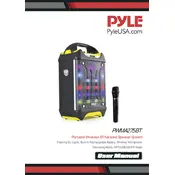 Pyle PWMA275BT Speaker manual cover