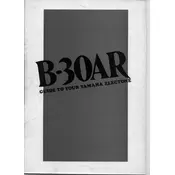 Yamaha Electone B-30AR Keyboard manual cover