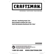 Craftsman CMCE500D1 Multi-Tool manual cover