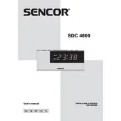 Sencor SDC 4600 OR Clock manual cover