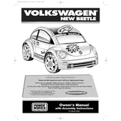 Power Wheels Mattel Barbie Volkswagen Beetle C3491 Toy manual cover