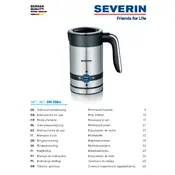 Severin SM 3584 Frother manual cover