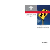 Toyota Land Cruiser Navigation 2011 SUV manual cover