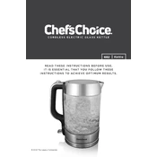 Chef's Choice 682 Kettle manual cover