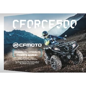 CFMOTO CFORCE 500 CF500AU-7L 2019 ATV manual cover