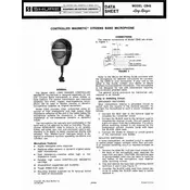 Shure CB43 Microphone manual cover