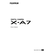 Fujifilm X-A7 Camera manual cover