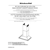 KitchenAid KVWB600DSS Hood manual cover