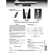 Shure 575S Microphone manual cover