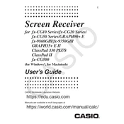 Casio Screen Receiver Display manual cover