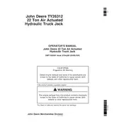 John Deere TY26312 Jack manual cover