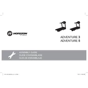 Horizon Fitness Adventure 3 2014 Treadmill manual cover