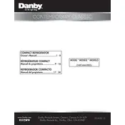 Danby DAR044A8BBSL Refrigerator manual cover