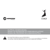 Horizon Fitness CE4.3 2012 Elliptical