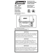 Coleman Portable Stove Oven 5481 Series manual cover