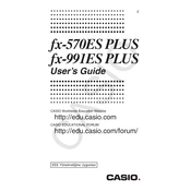 Casio fx-570ES Plus Calculator manual cover