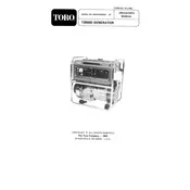 Toro T3000D 62030 Generator manual cover