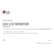 LG 27UK580 27UK580-B.AUS Monitor manual cover