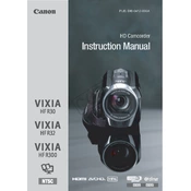 Canon VIXIA HF R32 manual cover