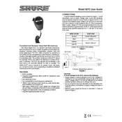 Shure 527C Microphone manual cover