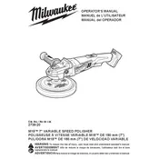 Milwaukee M18 2738-20 Polisher manual cover