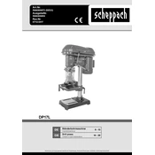 Scheppach DP17L 5906809972 (58533) Drill manual cover