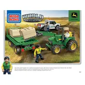 Mega Bloks Mattel John Deere Bale Transport Unit DBL21 Construction Set manual cover