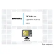 Lowrance TROPHY-5m GPS manual cover