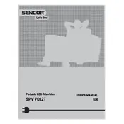 Sencor SPV 7012T Television manual cover