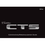 Cadillac CTS 2014 manual cover