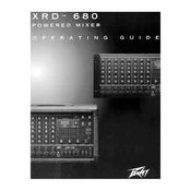 Peavey XR 680 Mixer manual cover