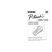 Brother P-touch PT-1650 manual cover