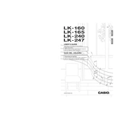 Casio LK160 Keyboard manual cover