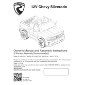 Rollplay 12V Chevy Silverado W461P-01 Car manual cover