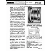 Shure 710A Microphone manual cover