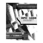 Peavey DPC 1000 Converter manual cover