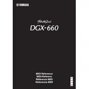 Yamaha PortableGrand DGX-660 Piano manual cover