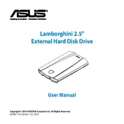 ASUS Lamborghini External HDD Storage manual cover