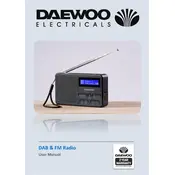 Daewoo DAB & FM Radio AVS1399 Radio manual cover