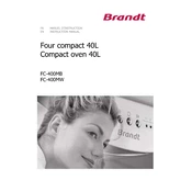 Brandt FC-400MW Oven manual cover