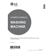 LG WM3499HVA WM3499HVA.ASSEPUS Washing Machine manual cover