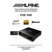 Alpine PXE-X09 Operatino manual cover