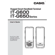 Casio IT-G600 Terminal manual cover