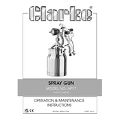 Clarke 3082100 AP17 Spray Gun manual cover