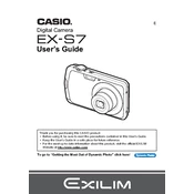 Casio EXS7 Camera manual cover